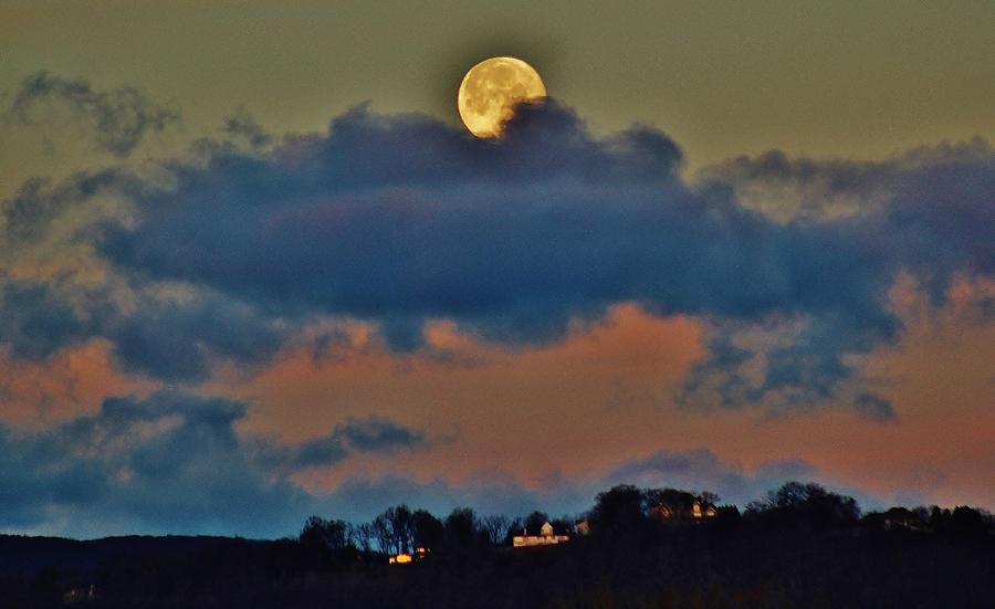 Friday the 13th Full Moon Photograph by Thomas McGuire