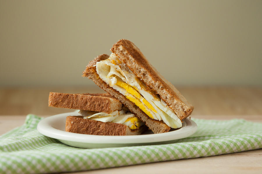 Fried Egg Sandwich on Whole Grain Toast  Photograph by Erin Cadigan
