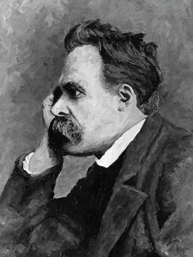 Friedrich Nietzsche Painting by Christian Klute