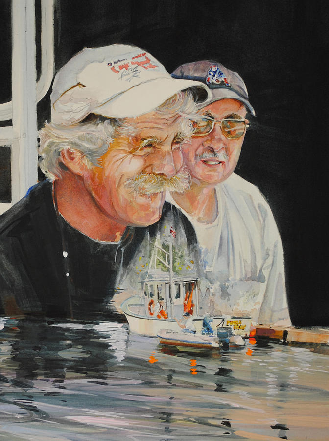Friendly Competitors Painting by P Anthony Visco