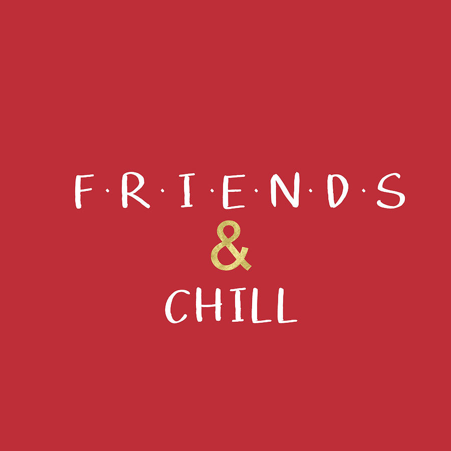 Friends and Chill Custom Order Digital Art by Linda Woods