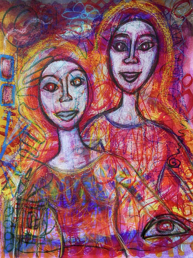 Friends Mixed Media by Mimulux Patricia No