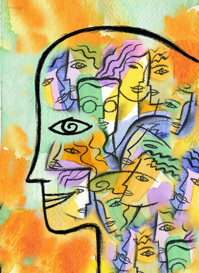 Friends Network Painting by Leon Zernitsky