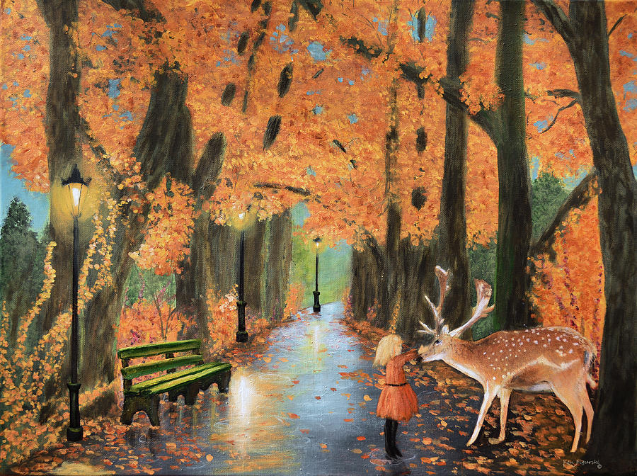 Friendship On A Lonely Road Painting by Ken Figurski