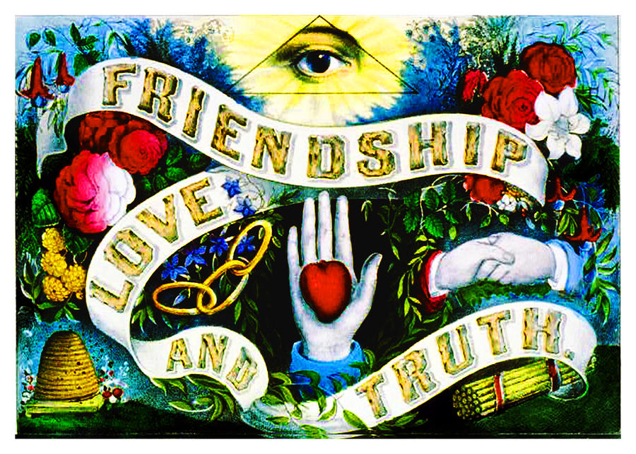 Friendship - Vintage Poster Digital Art by Asok Mukhopadhyay
