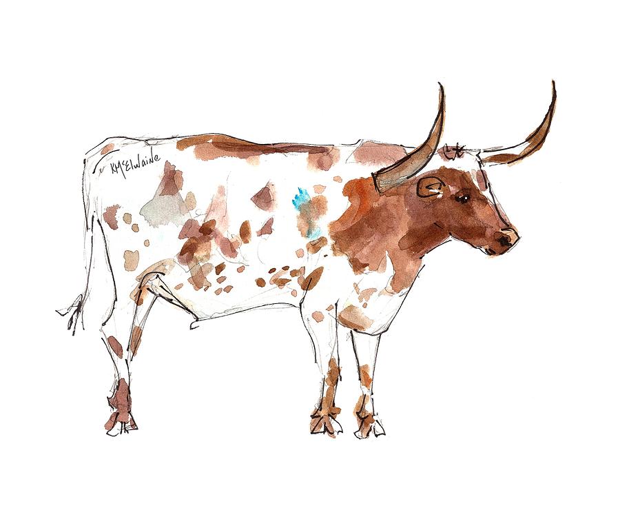 Friesien A Texas Longhorn LH035 by Kathleen McElwaine Friesien A Texas Longhorn LH035 by Kathleen McElwaine
