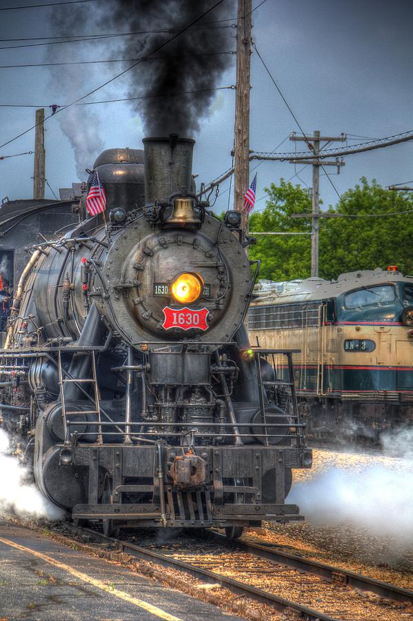 Train Photograph - Frisco 1630 Steam Engine by Robert Storost