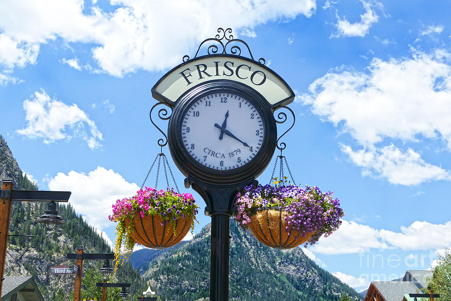 Frisco Colorado Clock Photograph by Catherine Sherman