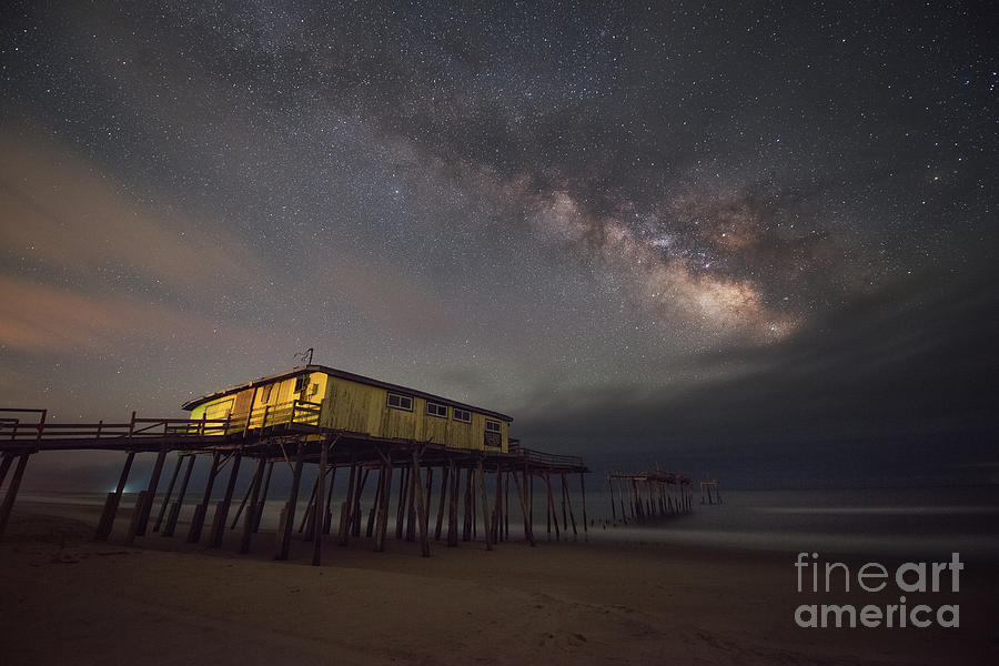 Frisco Pier Under The Milky Way  Photograph by Michael Ver Sprill