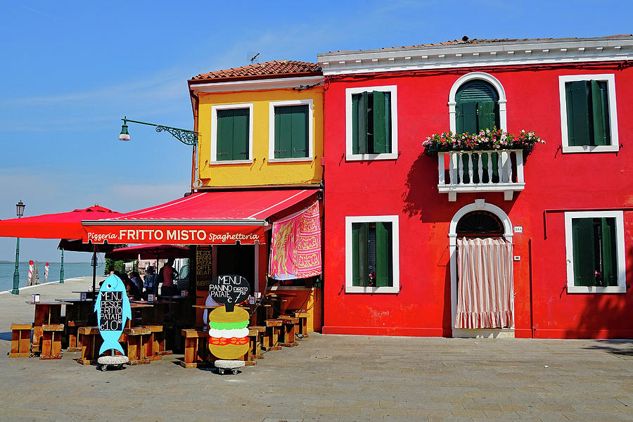 Fritto Misto Ristorante On The Island Of Burano, Italy Photograph by Rick Rosenshein