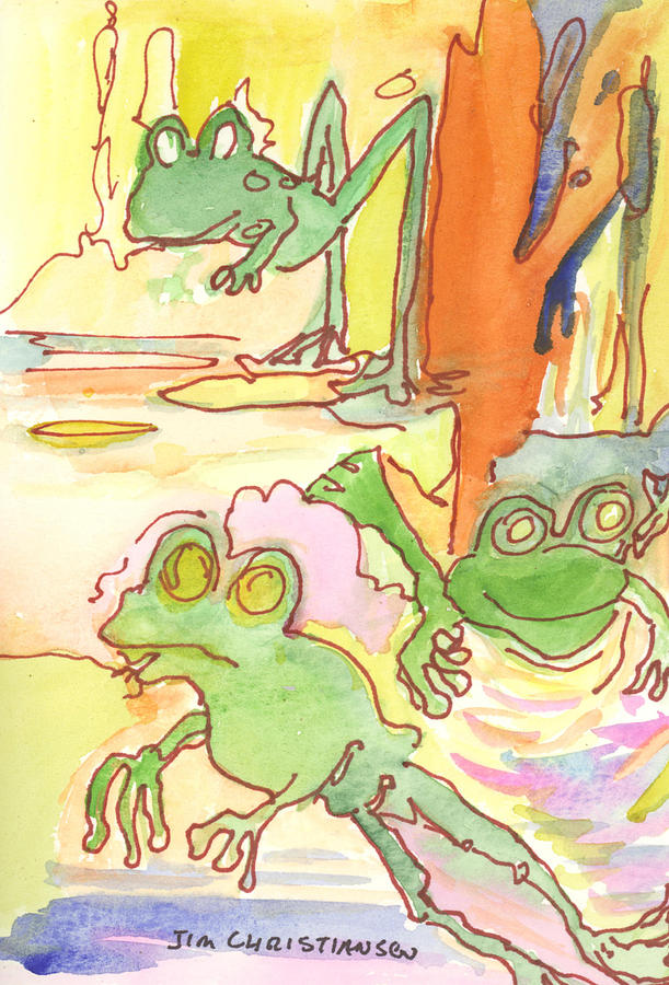 Frog 21a Painting by James Christiansen