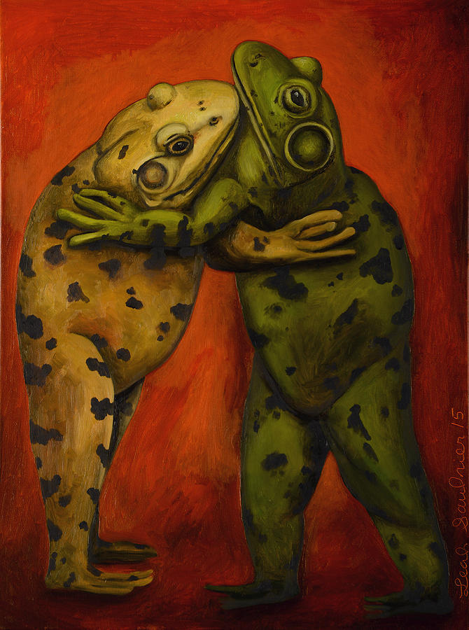 Frog Dancers Painting by Leah Saulnier The Painting Maniac