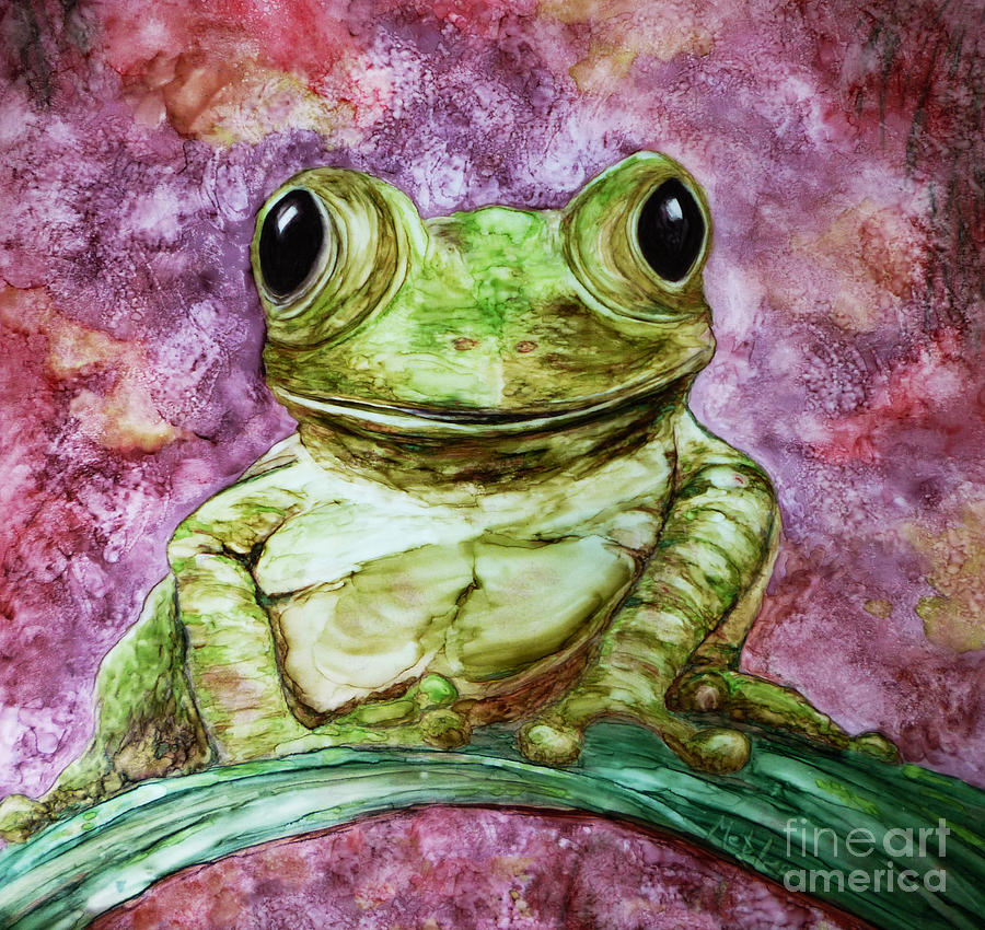 Frog Painting by Julie Metzler - Fine Art America