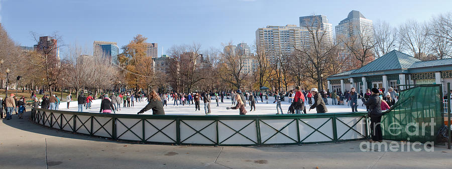 Frog Pond Skating Rink Boston Common Photograph by Thomas Marchessault