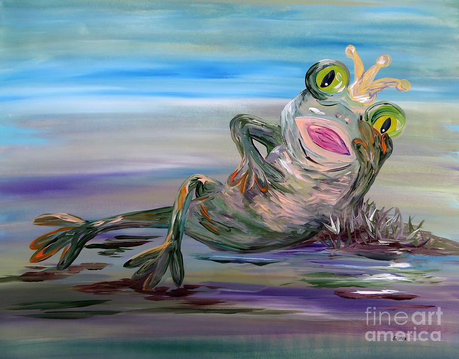Frog Princess Painting by Eloise Schneider Mote
