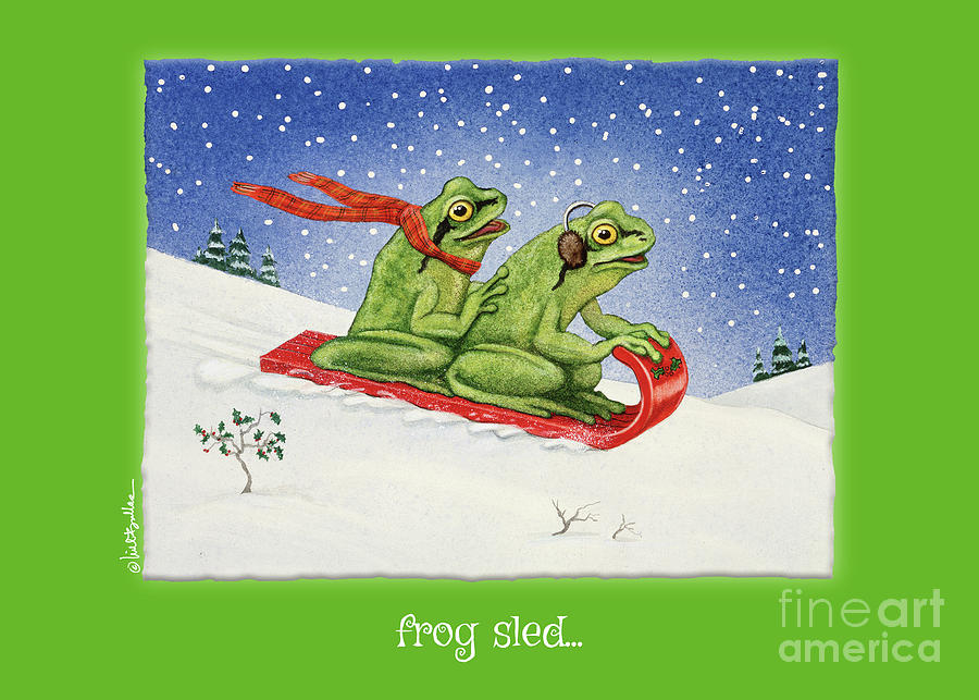 Frog Sled... Painting by Will Bullas