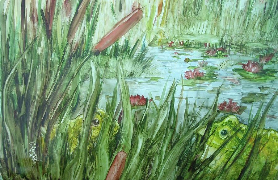 Frog went a-courtin Painting by Charme Curtin