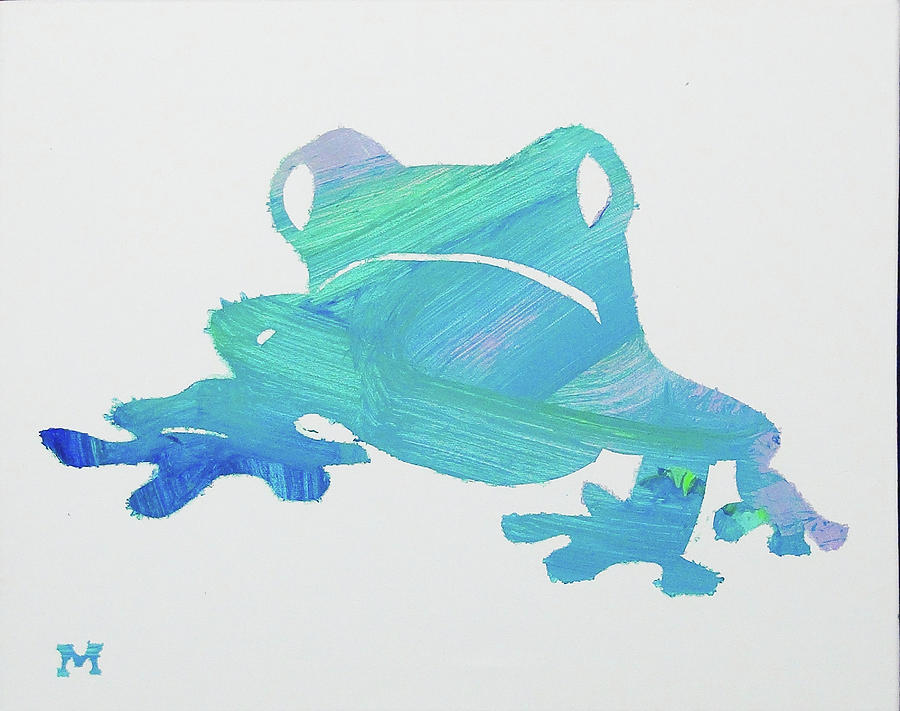 Frog Painting - Froggie Friend by Candace Shrope Frog Painting - Froggie Friend by Candace Shrope
