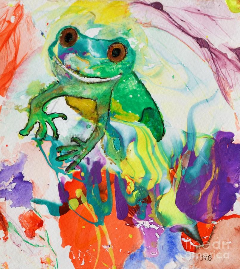 Froggy Painting By Dan Baggett 