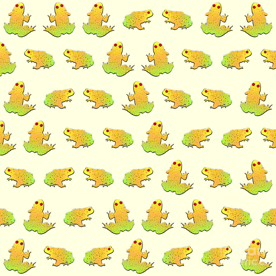 Frogs pattern Digital Art by Gaspar Avila - Fine Art America