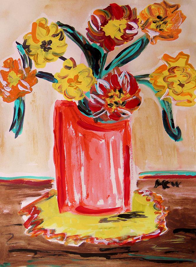 Flower Painting - From a Secret Admirer by Mary Carol Williams