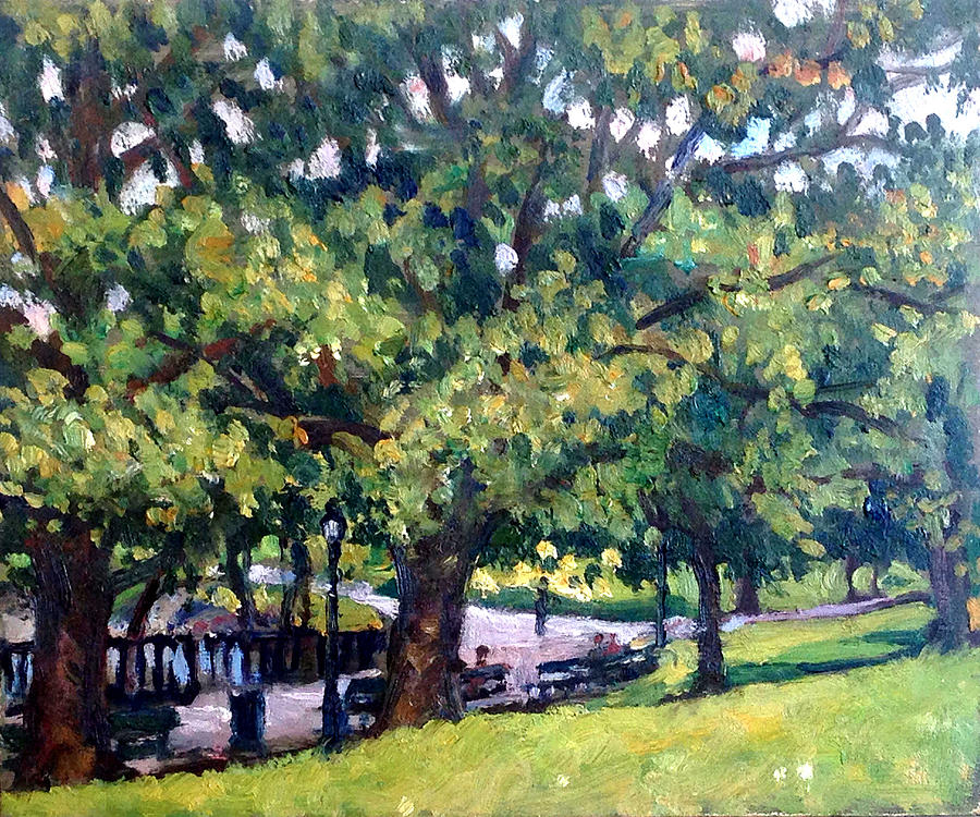 From Inwood Hill Park NYC Painting by Thor Wickstrom