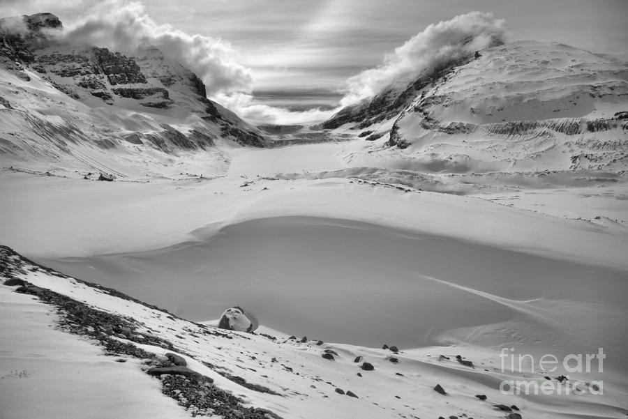 From Rubble To Snow Capped Peaks Black And White Photograph by Adam Jewell