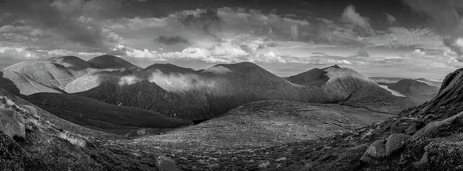 Buzzards Roost Photograph - From Slieve Bearnagh Panorama to the South by Glen Sumner Buzzards Roost Photograph - From Slieve Bearnagh Panorama to the South by Glen Sumner