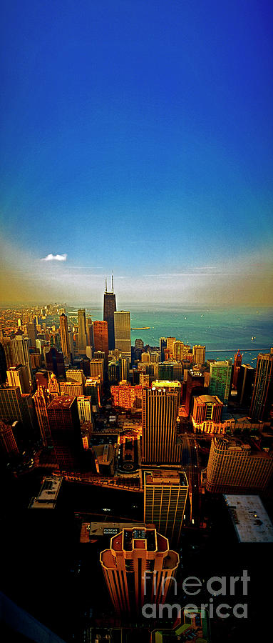 Chicago skyline looking north gold coast Photograph by Tom Jelen