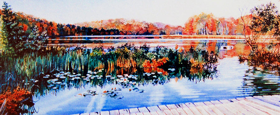 Huntsville Painting - From The Dock by Hanne Lore Koehler