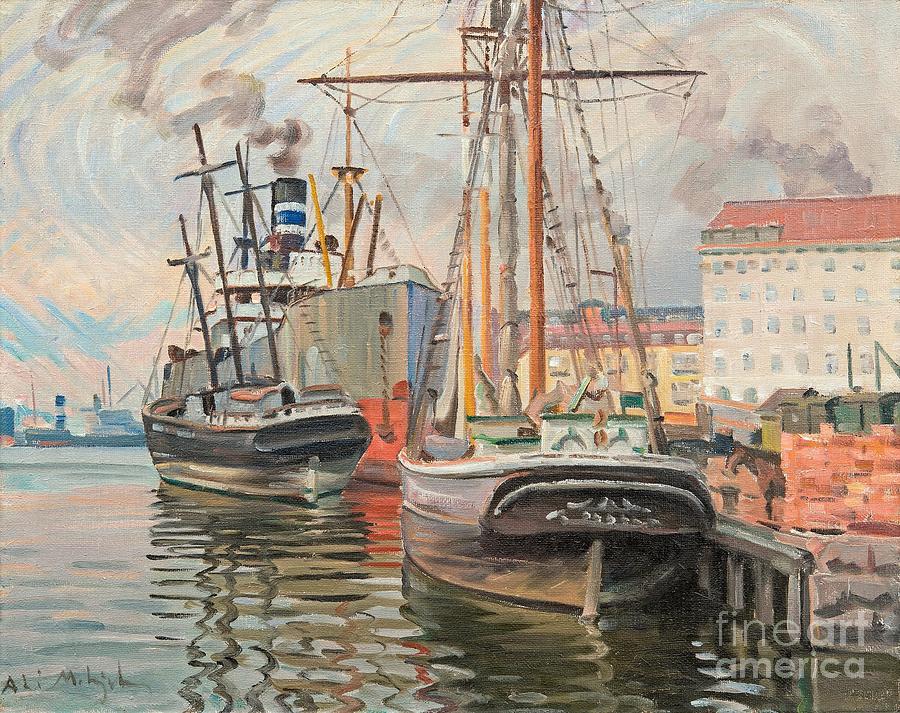 From The Harbour Of Helsinki Painting by Celestial Images