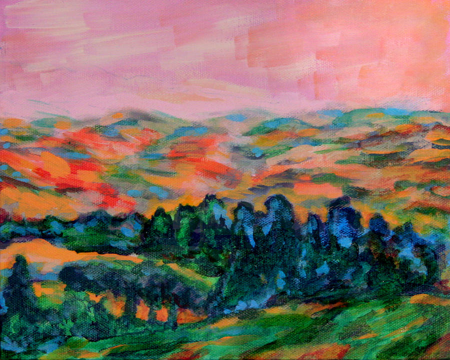 From The Hilltop Painting By Laura Heggestad Fine Art America