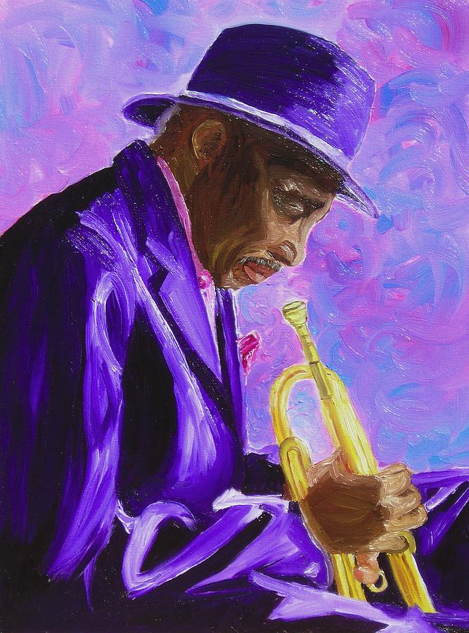 Jazz Painting - From The Soul by Michael Lee