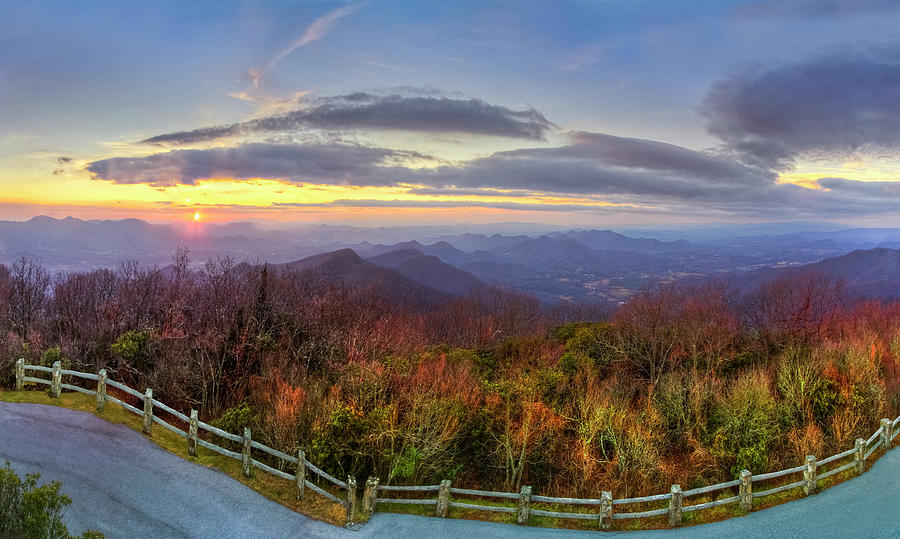 Fall Photograph - From the Top of Brasstown Bald by Debra and Dave Vanderlaan