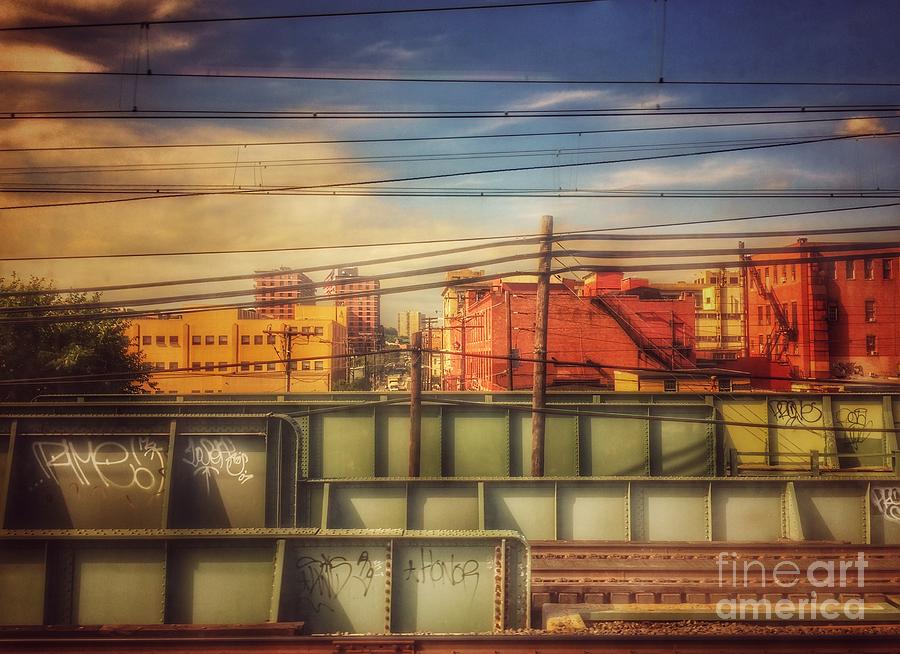From the Train - On the New Jersey Transit Line Photograph by Miriam Danar