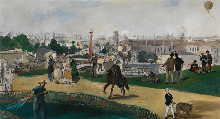 From the World Exhibition in Paris in 1867 Painting by Edouard Manet