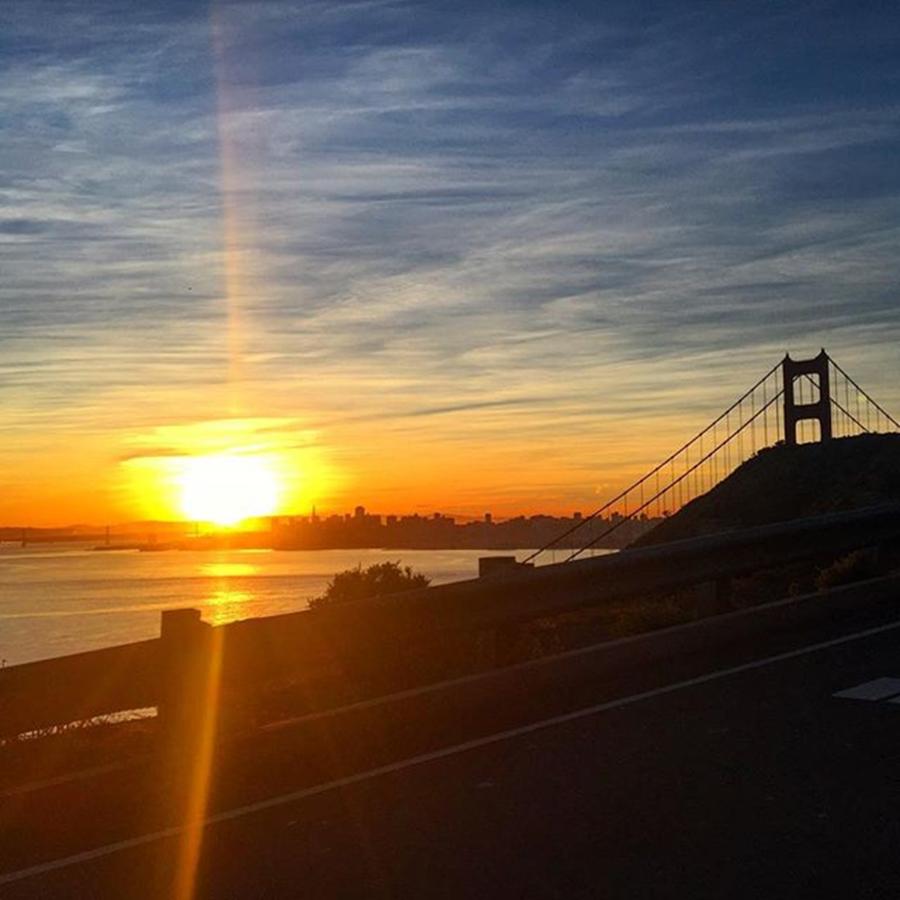 San Francisco Photograph - Sunrise over San Francisco #1 by Eugene Evon
