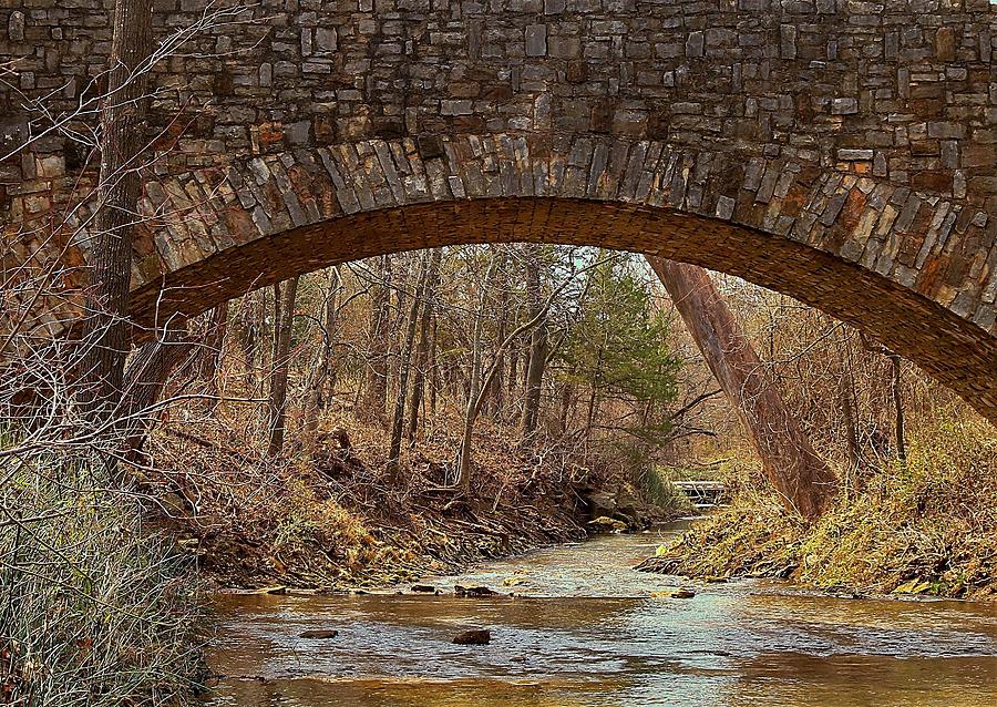 From Under Rock Creek Bridge in Winter Photograph by Sheila Brown