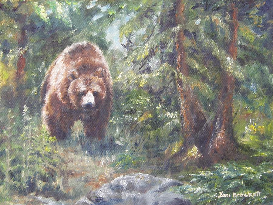 From Up The Trail Painting by Lori Brackett