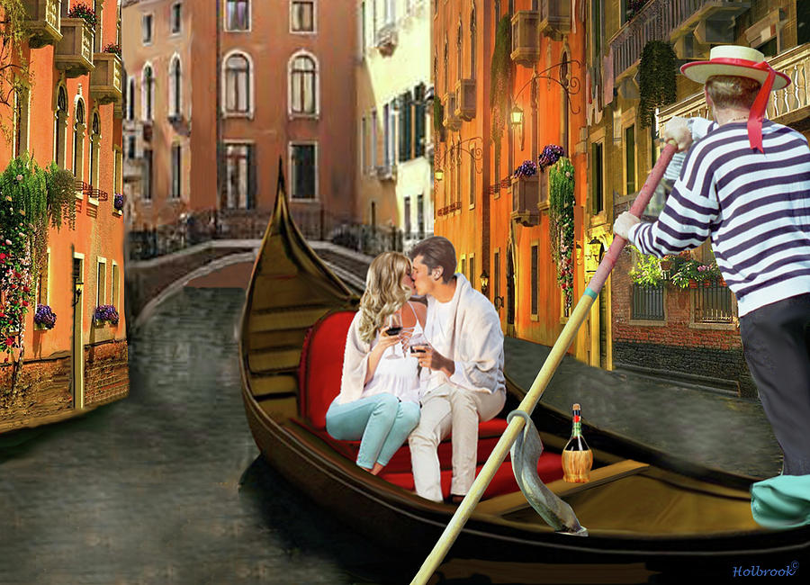 From Venice with Love Digital Art by Glenn Holbrook