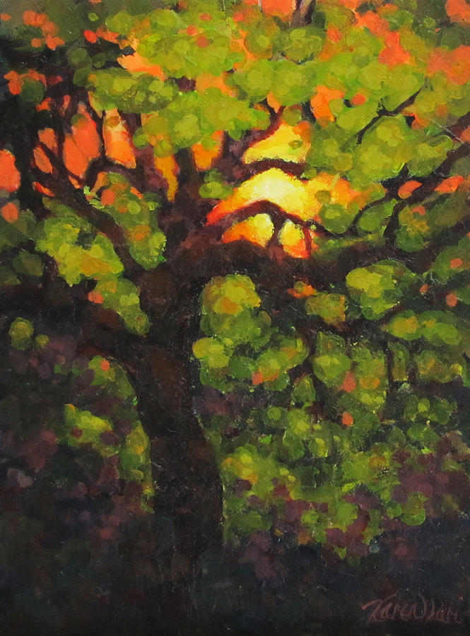 Tree Painting - From Within by Karen Ilari