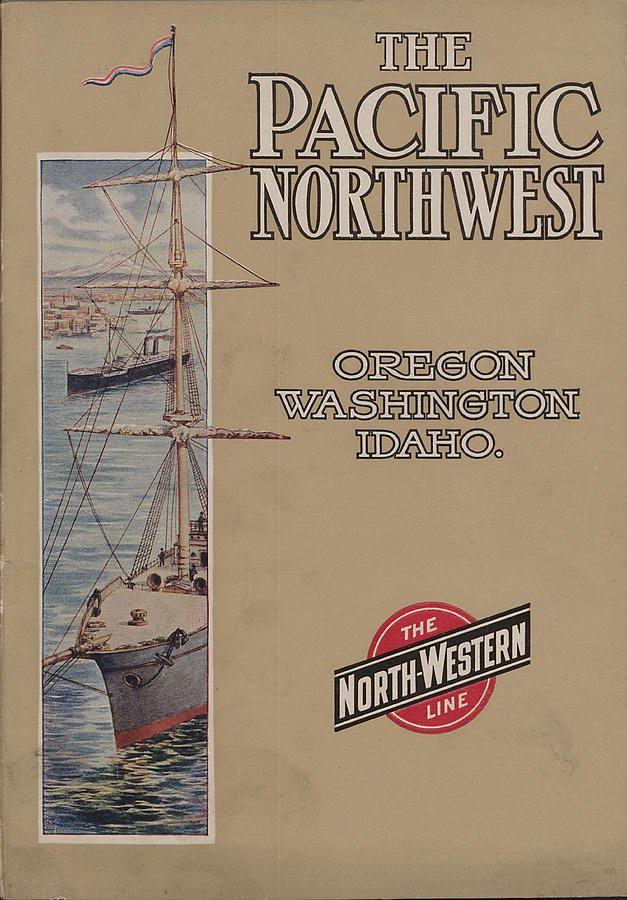 Front Cover of 1908 Pacific Northwest Tour Guide Photograph by Chicago and North Western Historical Society