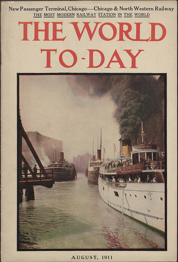 Front Cover Sketch of The World Today - 1911 Photograph by Chicago and North Western Historical Society