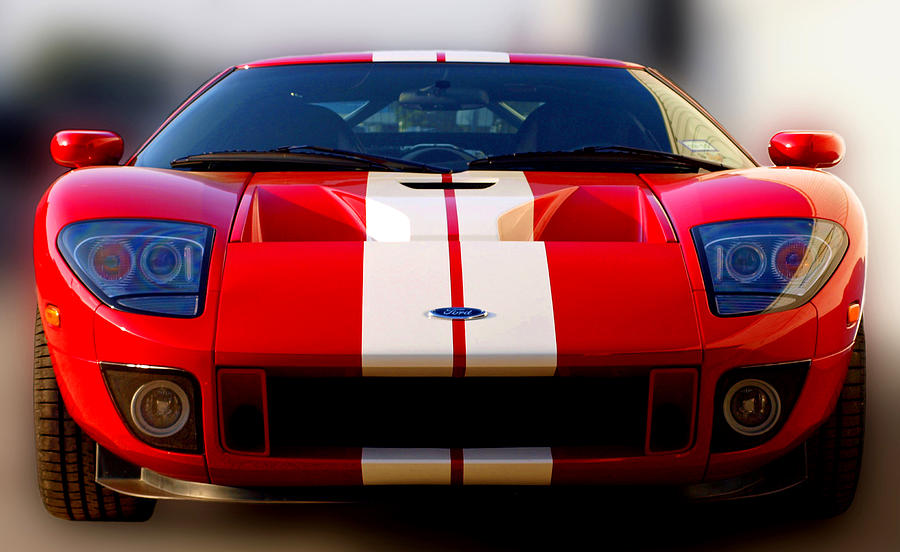 Ford Gt Photograph - Front Ford GT by James Granberry