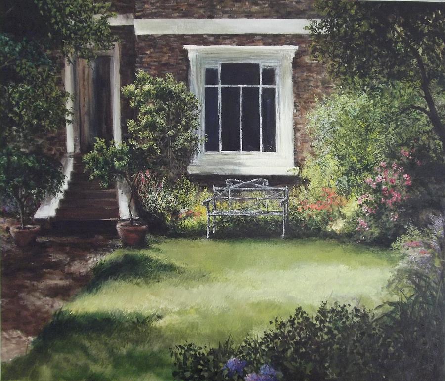 Front Garden Trafalgar Rd London Painting by Lizzy Forrester