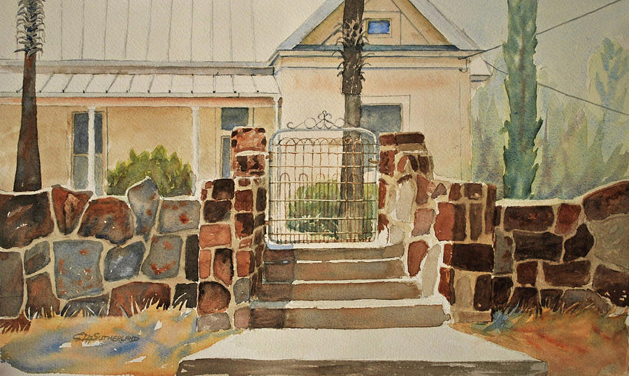Front Gate Painting by E M Sutherland