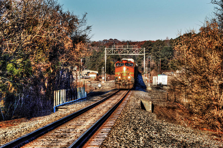 Front of the Train in Birmingham Alabam Photograph by Michael Thomas