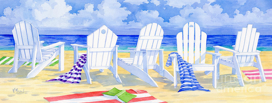 Beach Painting - Front Row Seats by Paul Brent