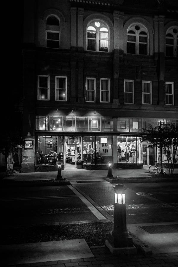 Front Street Crossing In Black and White Photograph by Greg and Chrystal Mimbs