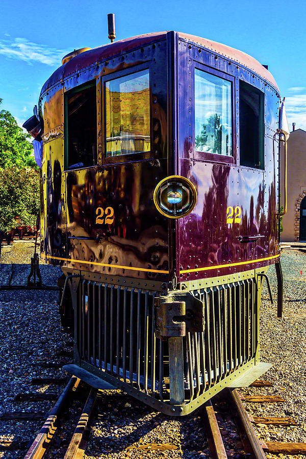 Train Photograph - Front View No 22 McKeen Motor Car by Garry Gay